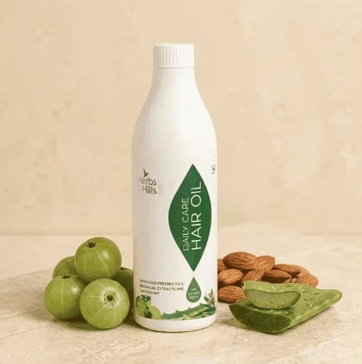 Herbs & hills Daily Care Hair Oil - Organic Ayurvedic Skincare | Pureable