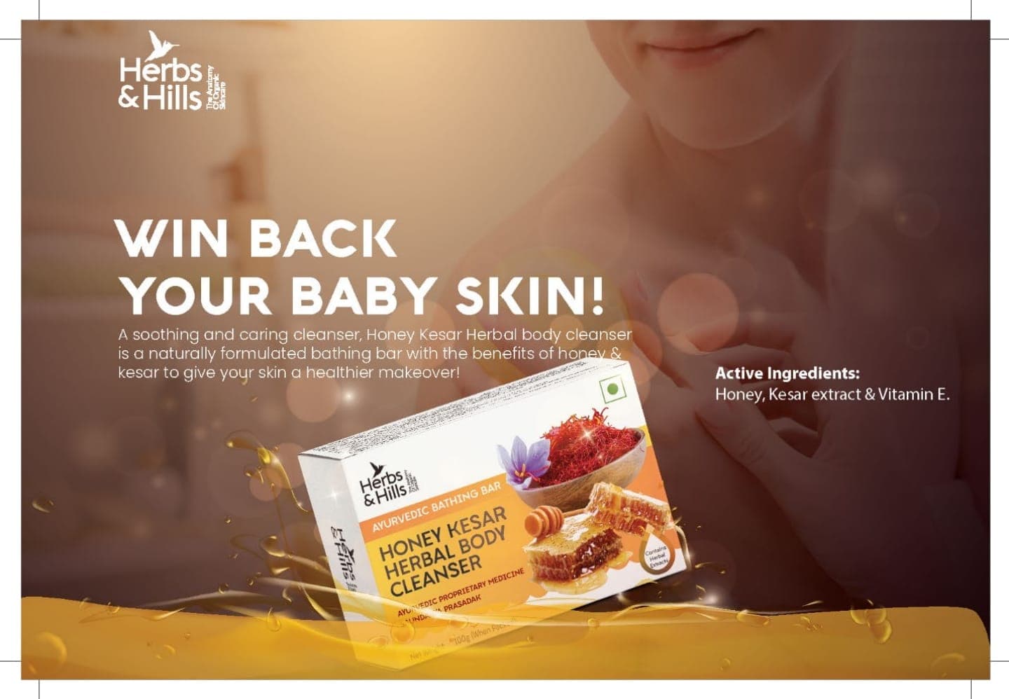 Honey Kesar Herbal Body Cleanser 1