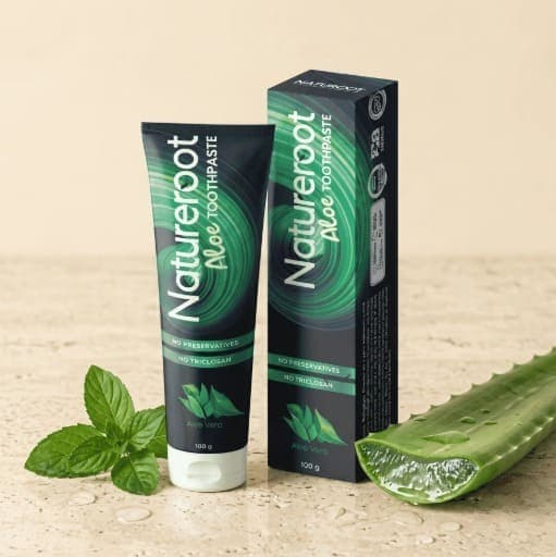 DARJUV9 Natureroot Aloe Toothpaste - Organic Ayurvedic Skincare | Pureable